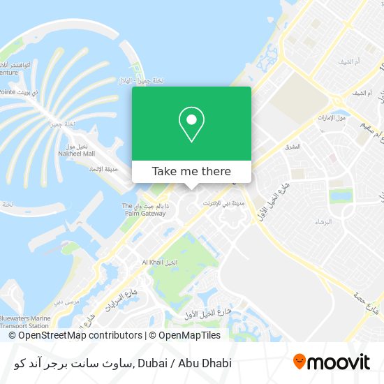 ساوث سانت برجر آند كو map