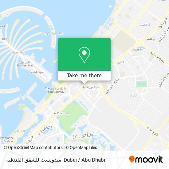 ميدويست للشقق الفندقية map