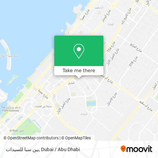 بين سبا للسيدات map