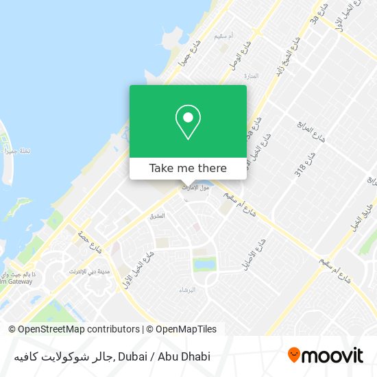 جالر شوكولايت كافيه map