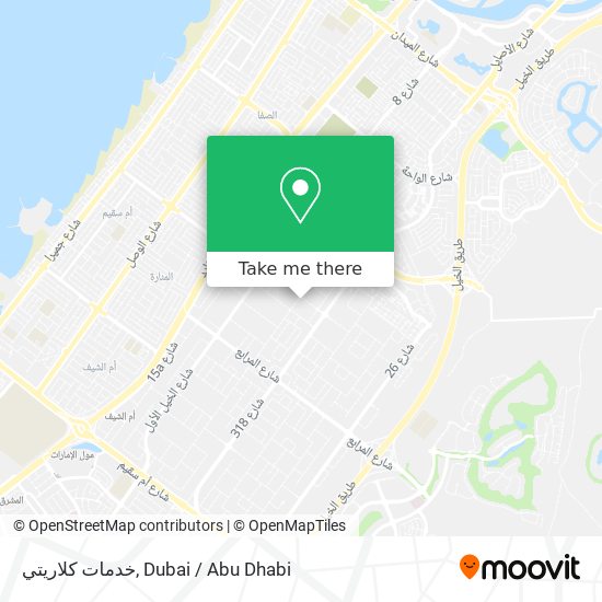 خدمات كلاريتي map