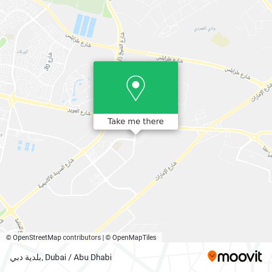 بلدية دبي map