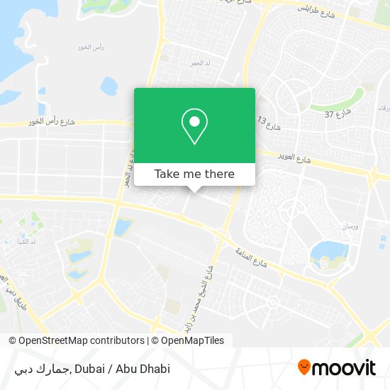 جمارك دبي map