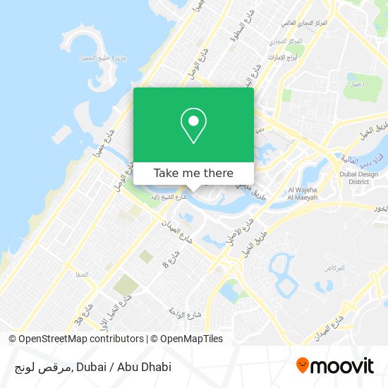 مرقص لونج map