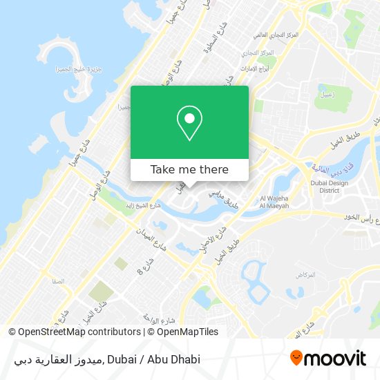 ميدوز العقارية دبي map