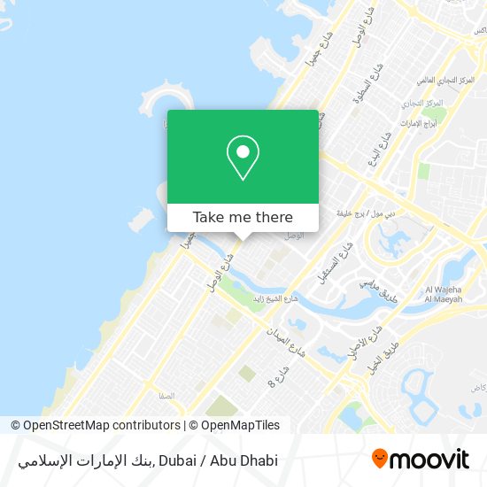 بنك الإمارات الإسلامي map