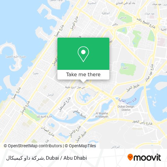 شركة داو كيميكال map