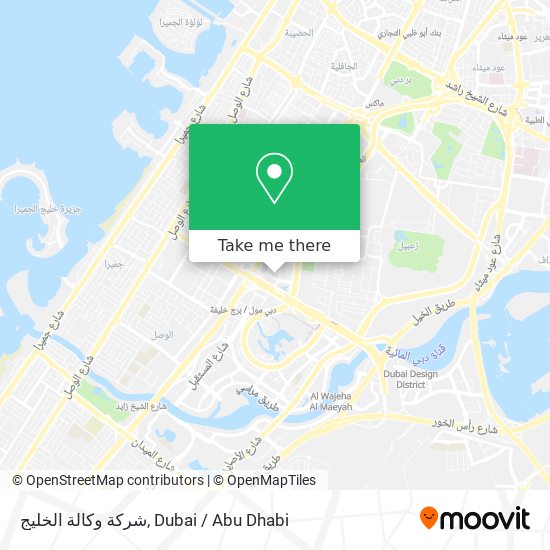 شركة وكالة الخليج map