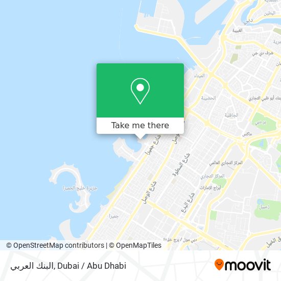 البنك العربي map