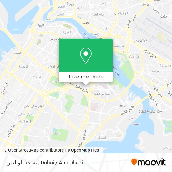مسجد الوالدين map