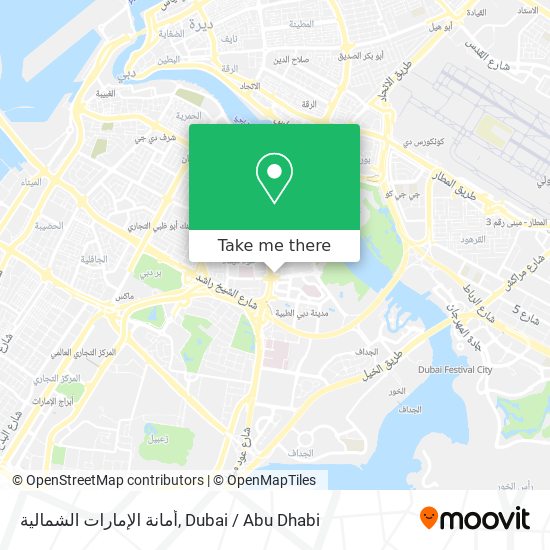 أمانة الإمارات الشمالية map