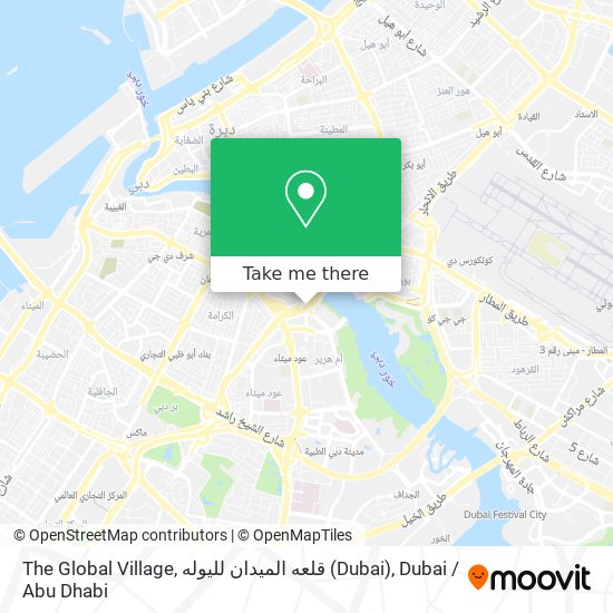 The Global Village, قلعه الميدان لليوله (Dubai) map