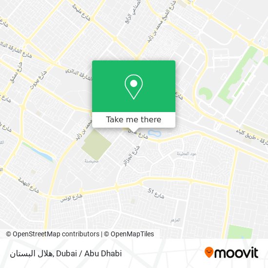 هلال البستان map