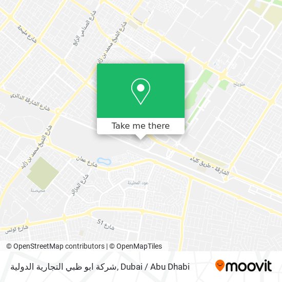 شركة ابو ظبي التجارية الدولية map