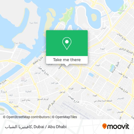 كافيتيريا الشباب map