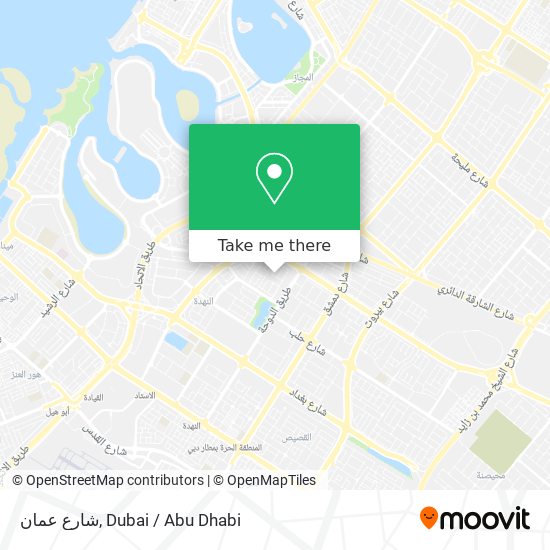 شارع عمان map