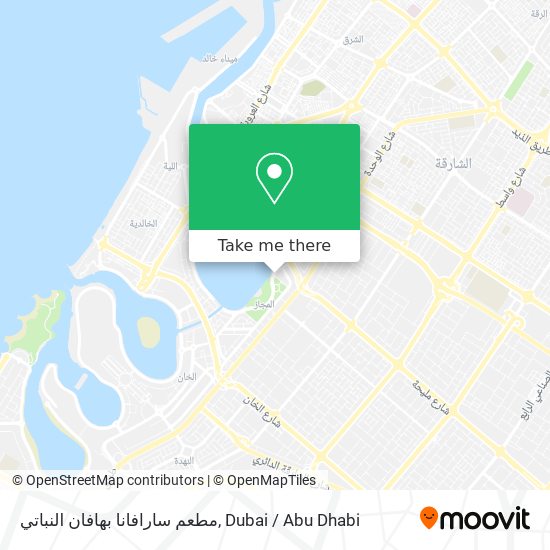 مطعم سارافانا بهافان النباتي map