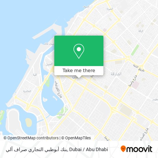 بنك أبوظبي التجاري صراف آلي map