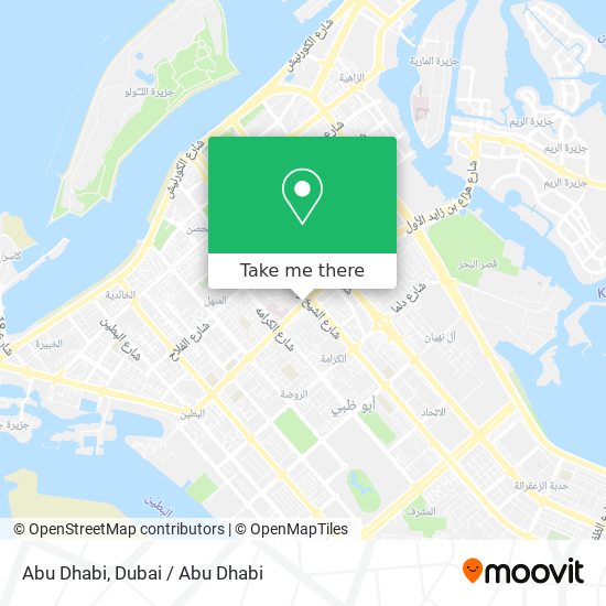 Abu Dhabi map