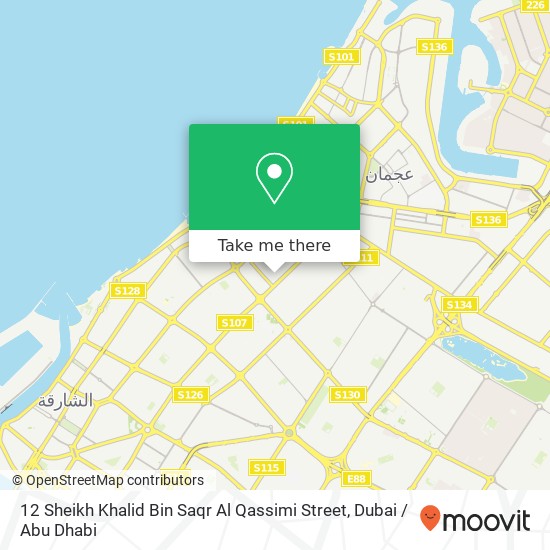 12 Sheikh Khalid Bin Saqr Al Qassimi Street map