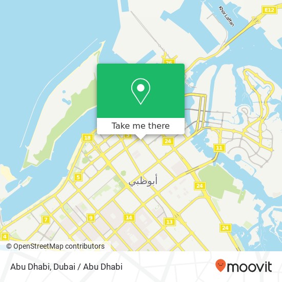 Abu Dhabi map