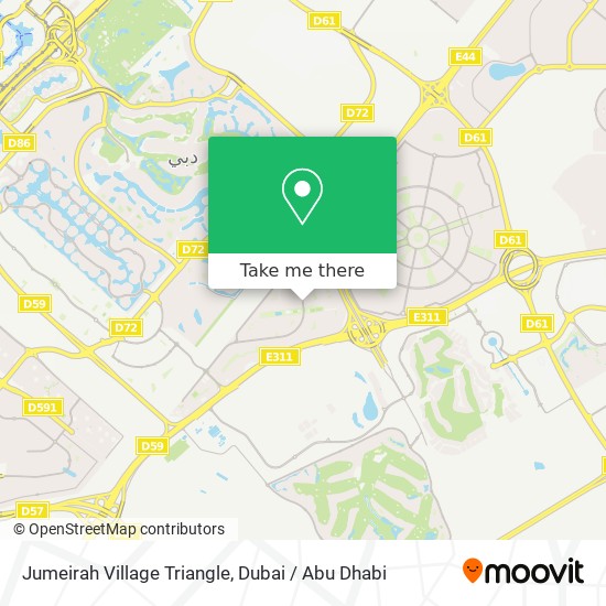 Jumeirah Village Triangle map