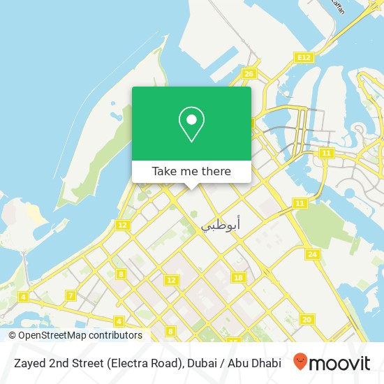 Zayed 2nd Street (Electra Road) map