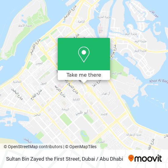 Sultan Bin Zayed the First Street map