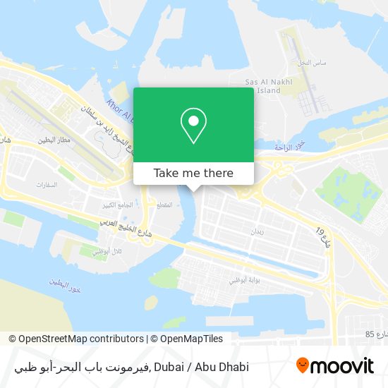 فيرمونت باب البحر-أبو ظبي map