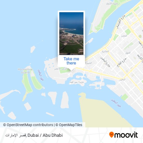 قصر الإمارات map