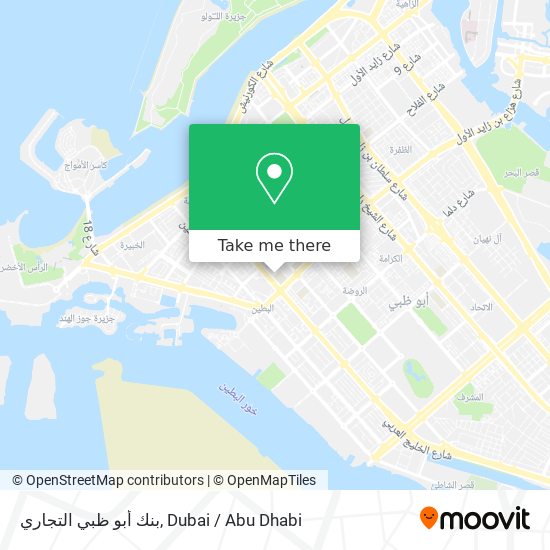 بنك أبو ظبي التجاري map