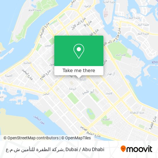 شركة الظفرة للتأمين ش.م.ع map