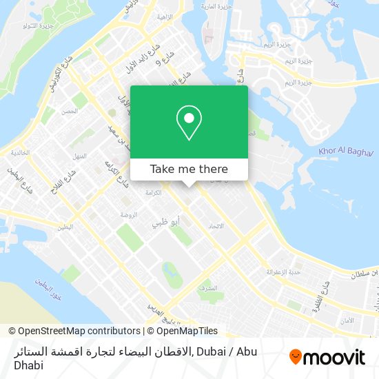 الاقطان البيضاء لتجارة اقمشة الستائر map