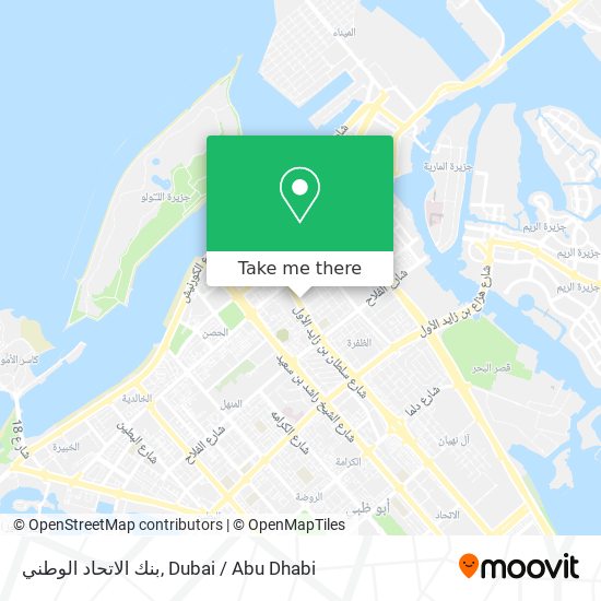 بنك الاتحاد الوطني map