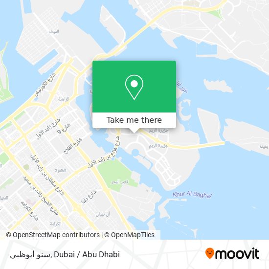 سنو أبوظبي map