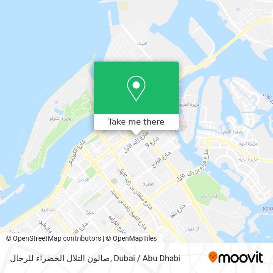 صالون التلال الخضراء للرجال map