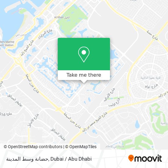 حضانة وسط المدينة map