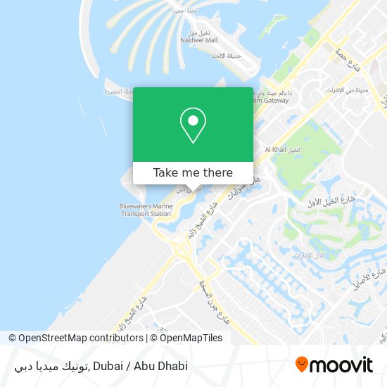 تونيك ميديا دبي map