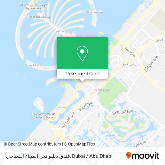 فندق دبليو دبي الميناء السياحي map