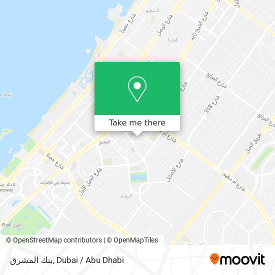 بنك المشرق map