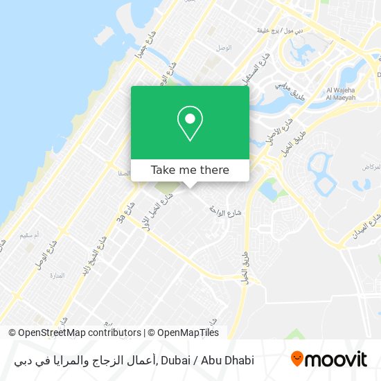 أعمال الزجاج والمرايا في دبي map