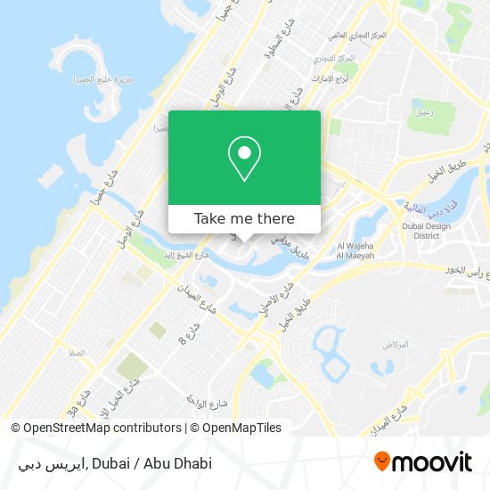 ايريس دبي map