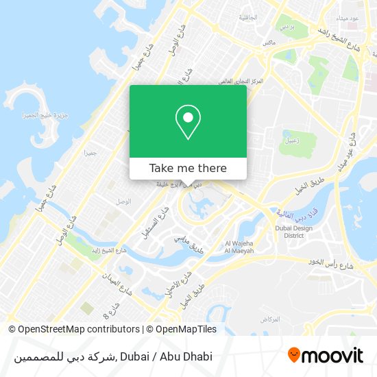 شركة دبي للمصممين map