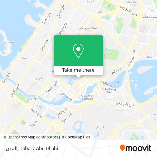 المدن map