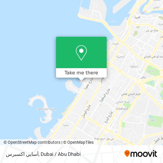 أسايي اكسبرس map