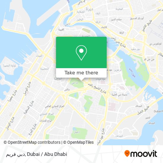 دبي فريم map