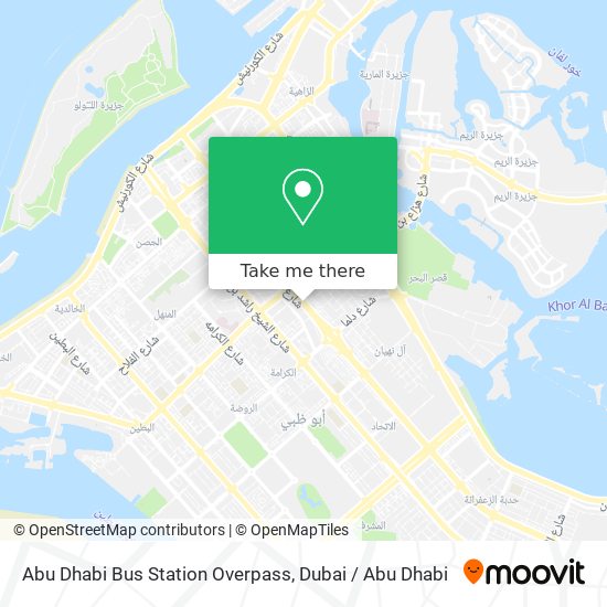 Abu Dhabi Bus Station Overpass map