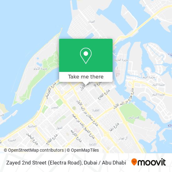 Zayed 2nd Street (Electra Road) map