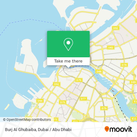 Burj Al Ghubaiba map