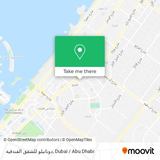 دوناتيلو للشقق الفندقية map